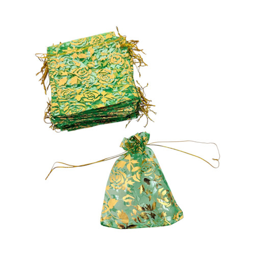 100x Organza Gift Bags 10x12cm Jewellery Wedding Party Favour