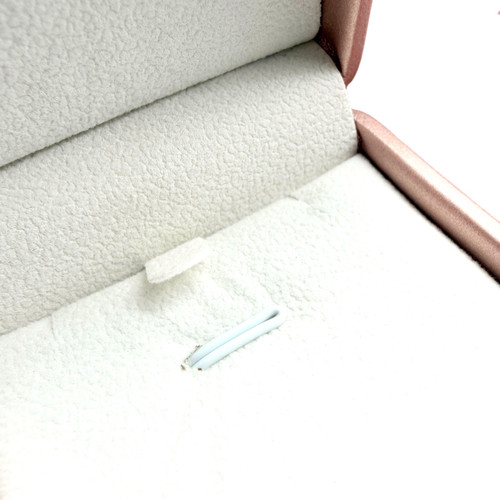Luxury Rose Gold PU Leather Pendant Box Jewellery Gift Case