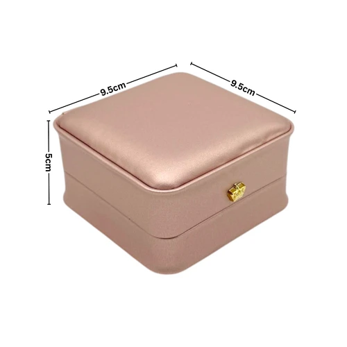 Luxury Rose Gold PU Leather Bangle Bracelet Box Jewellery Case
