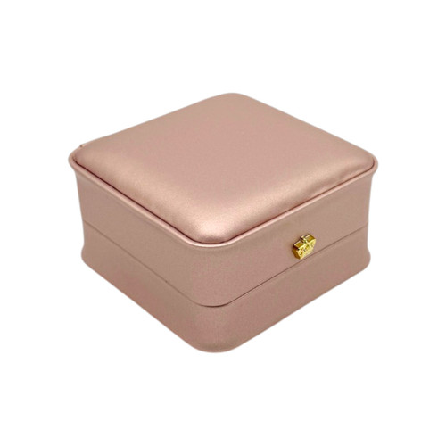 Luxury Rose Gold PU Leather Bangle Bracelet Box Jewellery Case