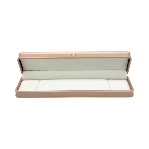 Luxury Rose Gold PU Leather Chain Display Box Jewellery Case