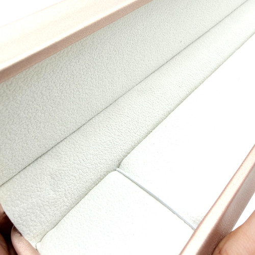 Luxury Rose Gold PU Leather Chain Display Box Jewellery Case