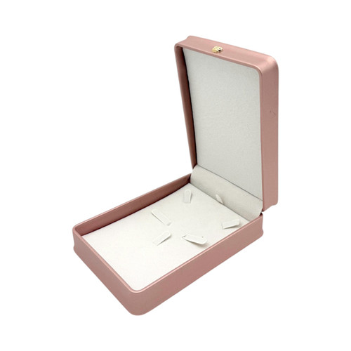 Luxury Rose Gold PU Leather Wedding Jewellery Set Box Case
