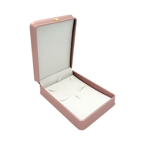 Luxury Rose Gold PU Leather Wedding Jewellery Set Box Case