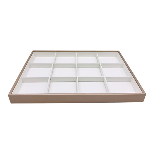 Luxury Rose Gold Bangle Bracelet Organiser Tray With 12 Compartments
