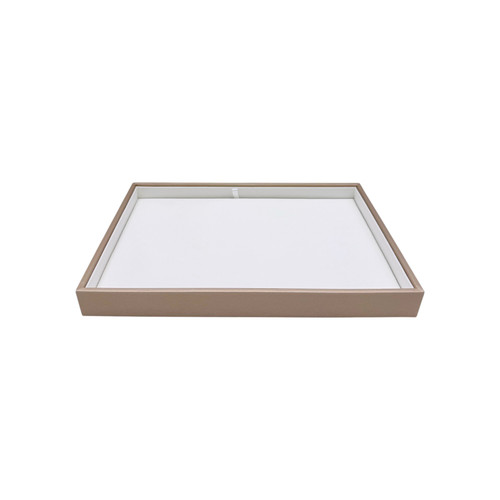 Luxury Rose Gold Jewellery Box with Removable Cushion - Two Sizes, product shown on a white background, open, centred square layout