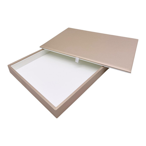 Luxury Rose Gold Jewellery Box with Removable Cushion - Two Sizes