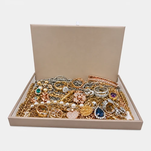 Luxury Rose Gold Jewellery Box with Removable Cushion - Two Sizes