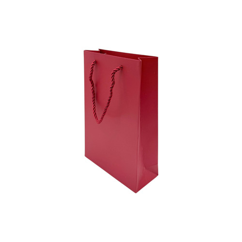 10x Blood Red Matte Gift Bag with Rope Handles - Small & Large
