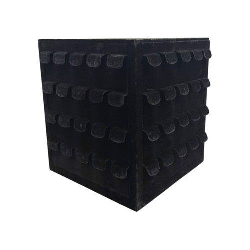 Black Velvet Rotating Earring Stand Wooden 80 Pair Jewellery Display Holder