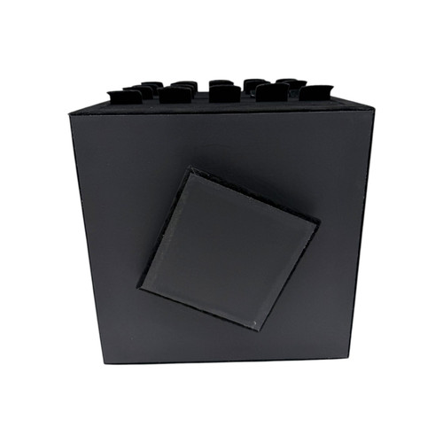 Black Velvet Rotating Earring Stand Wooden 80 Pair Jewellery Display Holder