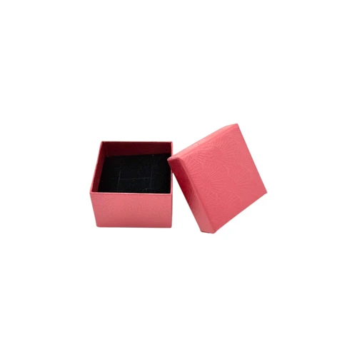 Calypso Coral Ring Jewellery Gift Box with Black Foam Insert