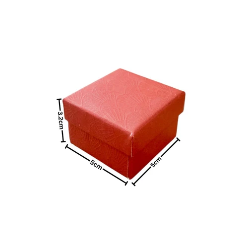 Calypso Coral Ring Jewellery Gift Box with Black Foam Insert, product shown on a white background