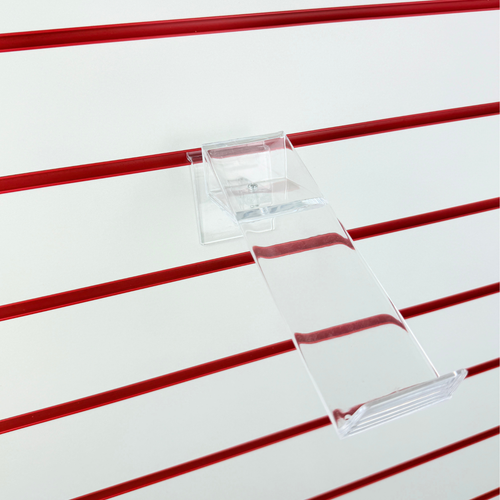 Clear Acrylic Rotating Shoe Display Stand for Slatwall Retail Shelving