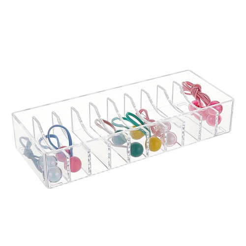 Clear Acrylic 10 Grid Jewellery Headband Storage Display Organiser Tray
