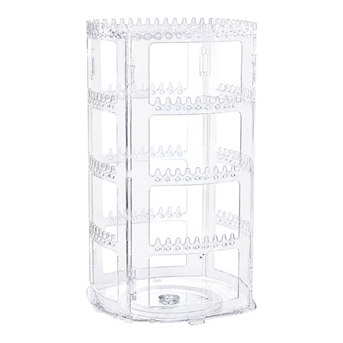 360 Rotating Clear Acrylic Earring Holder 4 Tier Jewellery Display Stand