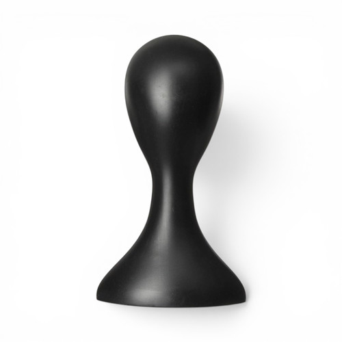 Black Plastic Female Mannequin Head Display Stand for Wigs, Hats