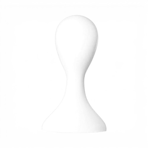 White Plastic Female Mannequin Head Display Stand for Wigs, Hats