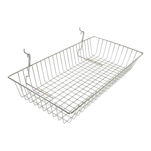 24″x12″x4″wire Basket for Mesh Panel(grid Panel) and Slatwall