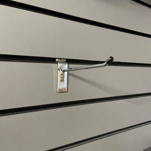 15cm Chrome Slatwall Hook