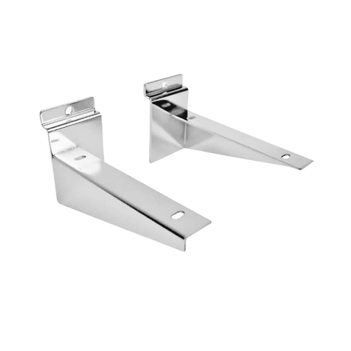 Slatwall Shelving Brackets (Pair) – 100mm(4″)
