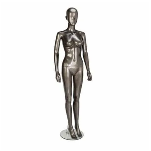 GAF352 Female Mannequin – Abstract – Gloss Pewter