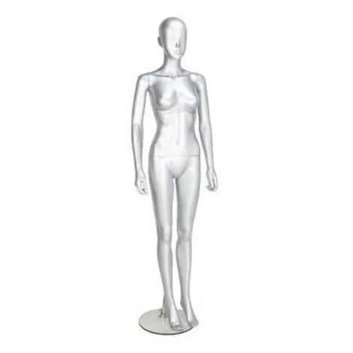 GAF351 Female Mannequin – Abstract – Gloss Silver
