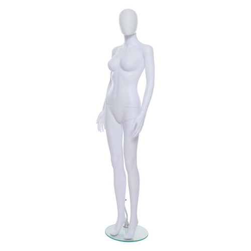 Female Mannequin – Egg Head – Matt White