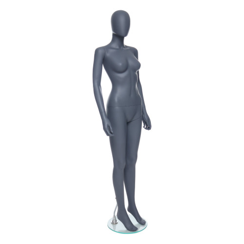 GEF341 Female Mannequin – Egg Head – Matt Grey