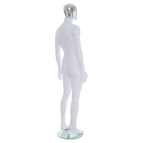 Male Full Body Mannequin Abstract, full-height product view on a white background, gallery image 6 of 7
