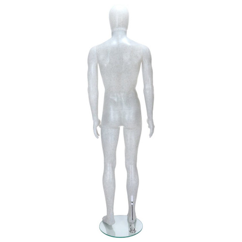 GAM351 Male Mannequin – Abstract – Gloss Silver