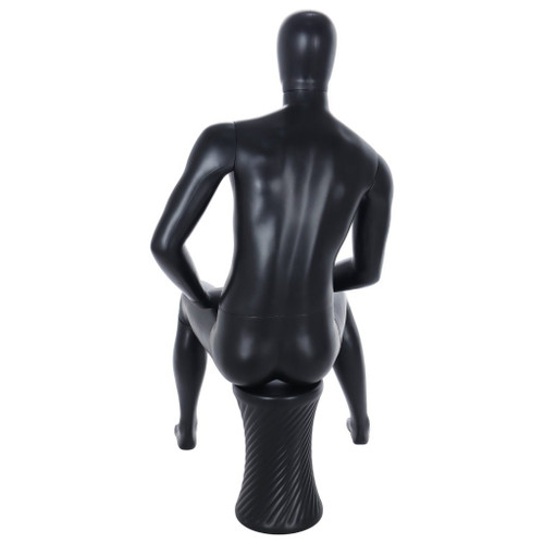 Male Mannequin – White Finish with Rose Gold Head