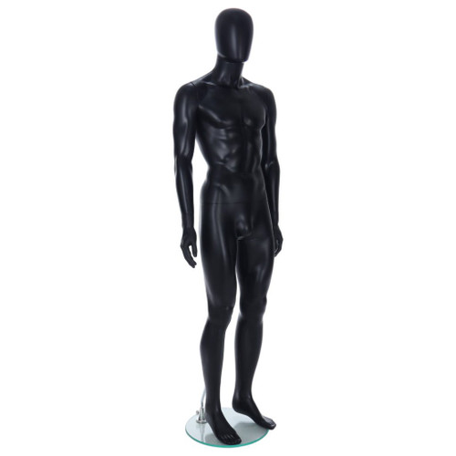 GAM321 Male Mannequin – Abstract – Matt Black