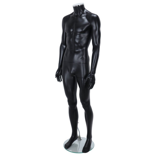 Male Mannequin – White Finish with Gold Head
