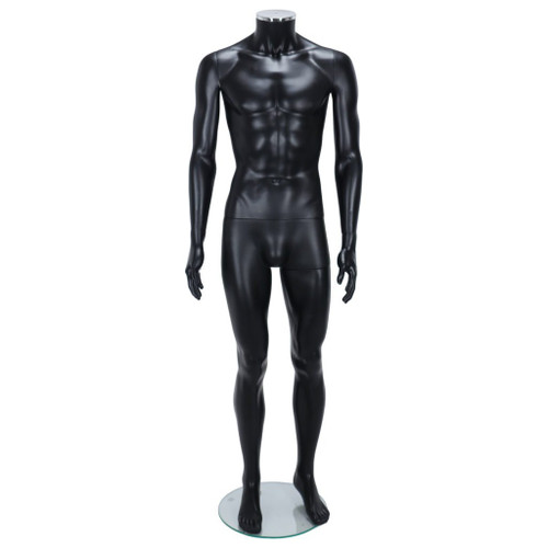 Male Mannequin – White Finish with Gold Head