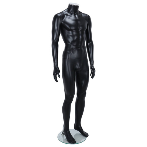 Male Mannequin – White Finish with Gold Head