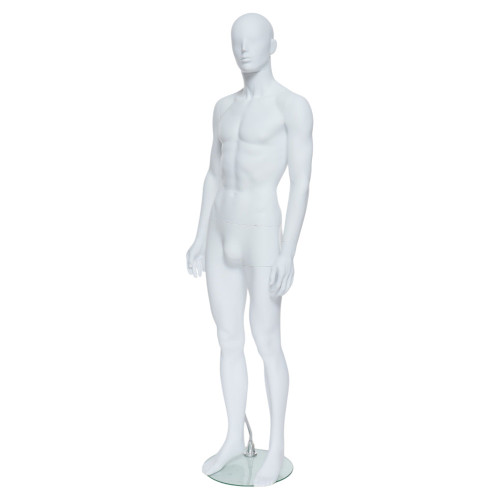 Male Mannequin – Egg Head – Salt & Pepper Finish