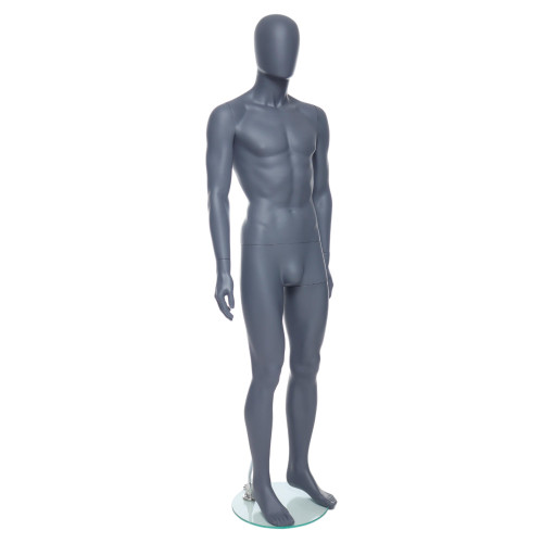 Male Mannequin – Egg Head with Ears – White Finish