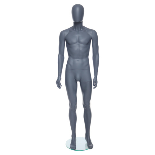 Male Mannequin – Egg Head with Ears – White Finish