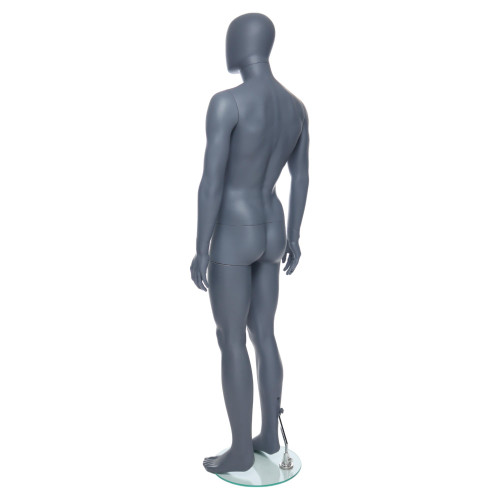 Male Mannequin – Egg Head with Ears – White Finish