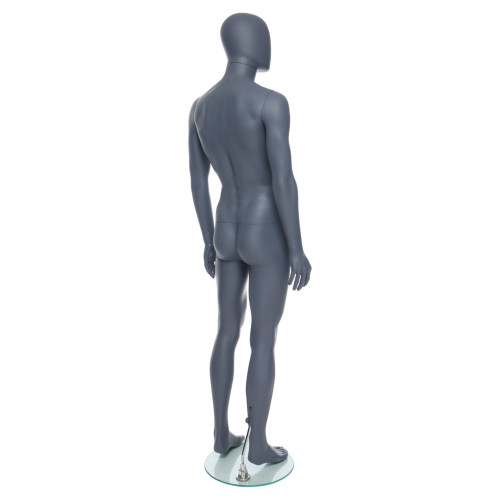 Male Mannequin – Egg Head with Ears – White Finish