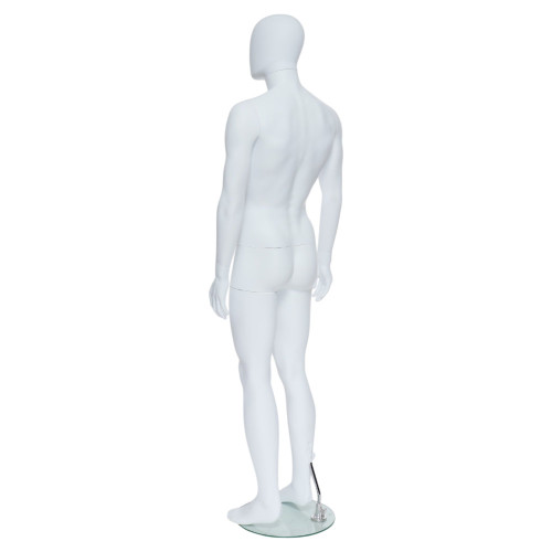 Male Full Body Mannequin Egg Head – Gloss Black