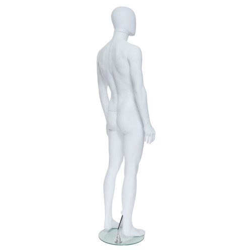 Male Full Body Mannequin Egg Head – Gloss Black