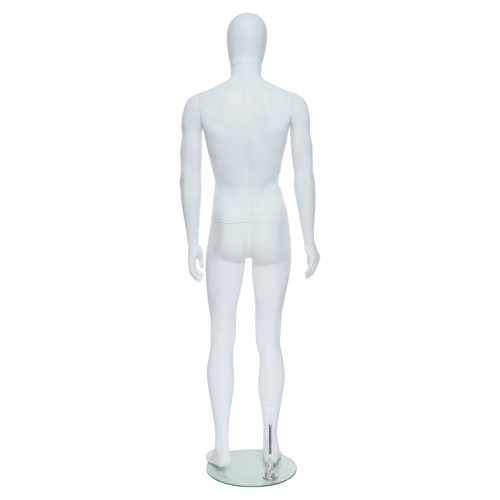 Male Full Body Mannequin Egg Head – Gloss Black
