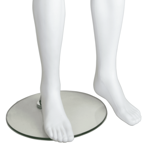 Male Full Body Mannequin Egg Head – Gloss Black