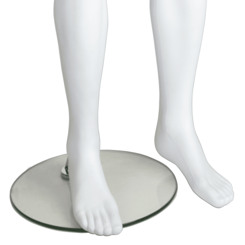 Male Full Body Mannequin Egg Head – Gloss Black