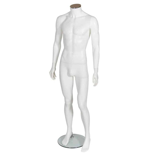 Male Mannequin – Egg Head with Ears – Black Finish
