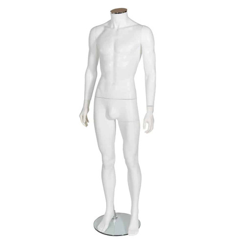 GEM301 Male Mannequin – Egg Head – Matt White