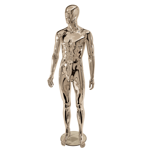 Male Full Body Mannequin Egg Head – Gloss White
