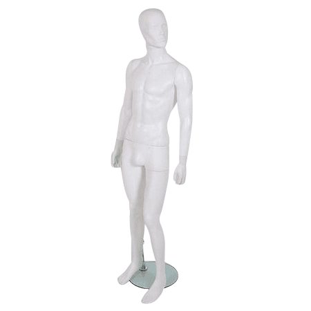 Male Mannequin – Egg Head – Black Finish